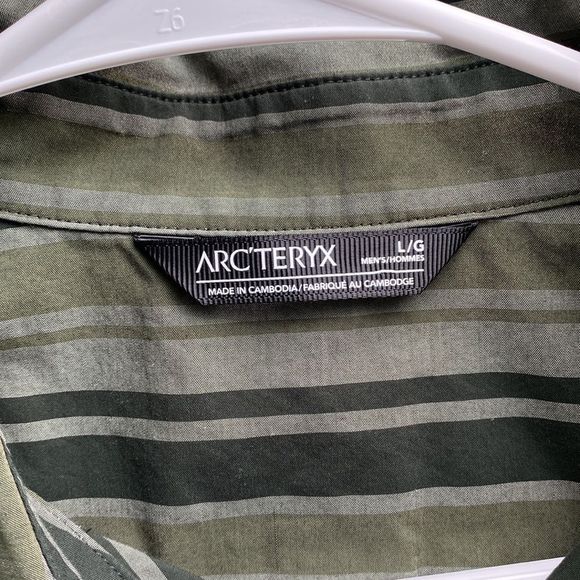 Arc'teryx Brohm Striped Casual Button Down Shirt - Picture 10 of 13